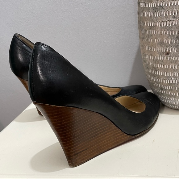 Christian Louboutin Wedge Black Shoes - Picture 14 of 14